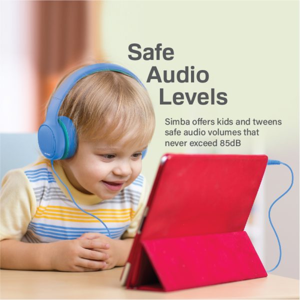 ⁦بروميت Simba سماعة رأس سلكية للأطفال بتقنية SafeAudio™‎ عالية الدقة،  صوت آمن يبلغ 85 ديسيبل⁩ - الصورة ⁦3⁩