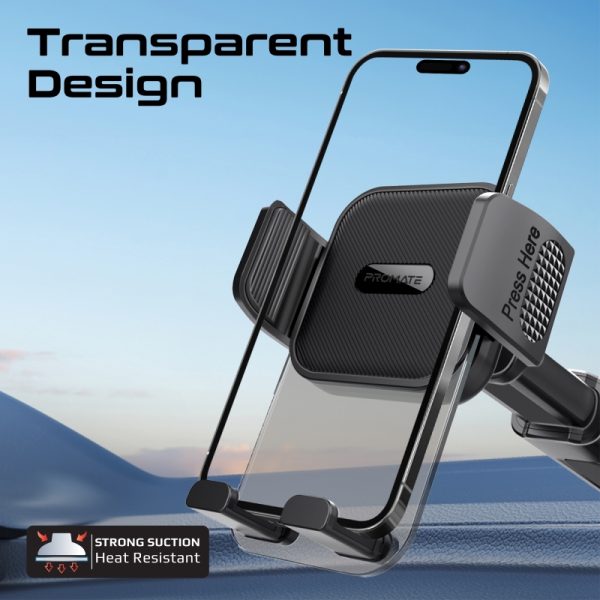 ⁦بروميت TransHold-ext حامل هاتف للسيارة بذراع قابلة للتمديد، تثبيت تلقائي، ودعم متعدد الزوايا، مثالي لهواتف آيفون⁩ - الصورة ⁦5⁩