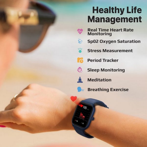 ⁦بروميت ProWatch-AM19 ساعة ذكية رياضية مع مستشعرات صحية متقدمة⁩ - الصورة ⁦7⁩