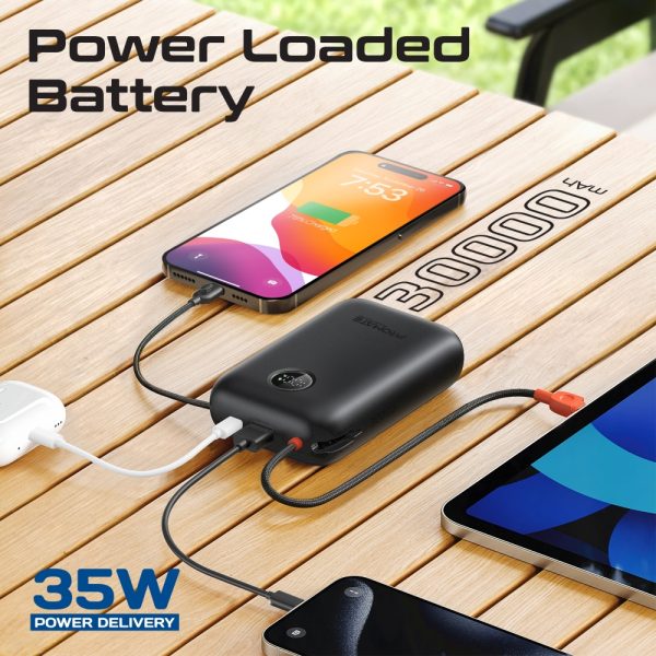 ⁦بروميت PowerPod-30 بطارية متنقلة باور بنك بسعة 30000 ميلي أمبير⁩ - الصورة ⁦7⁩