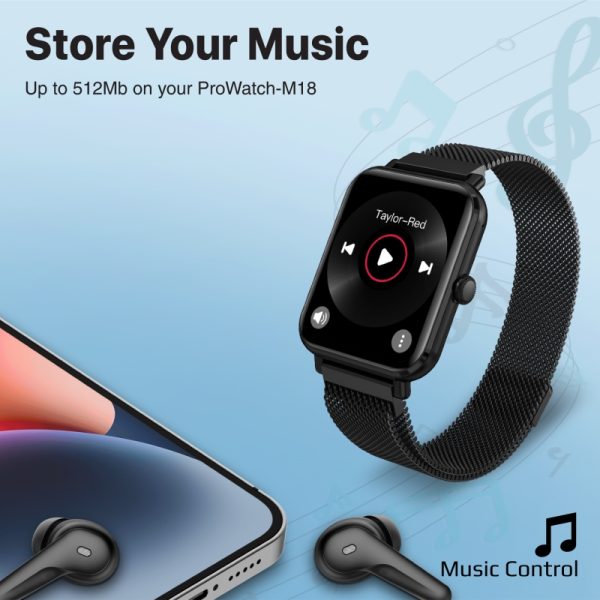 ⁦بروميت ProWatch-M18 ساعة ذكية رياضية مع مستشعرات صحية متقدمة⁩ - الصورة ⁦11⁩