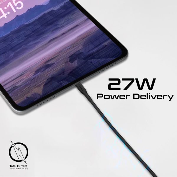 ⁦بروميت CableKit-Ci مجموعة كيابل USB-C إلى لايتنينغ بقدرة 27 واط، بأطوال متعددة، مقاومة للتشابك وتتحمل أكثر من 25000 انحناءة⁩ - الصورة ⁦6⁩