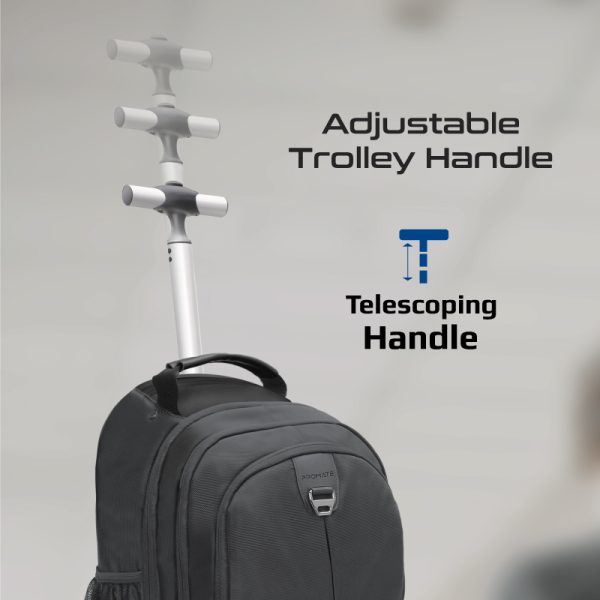 ⁦بروميت Compact-TR حقيبة لابتوب 15.6" بعجلات، مقاومة للماء، خفيفة الوزن، وبسعة تخزين كبيرة لتنقل مريح⁩ - الصورة ⁦8⁩