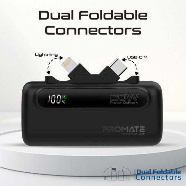 ⁦بروميت PowerUp-Duo بطارية متنقلة باور بنك بسعة 5000 ميلي أمبير⁩ - الصورة ⁦3⁩