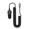 بروميت PowerDrive-33PDC شاحن سيارة 33 واط بمنفذ USB-C PD، كابل USB-C مدمج، ومنفذ USB بتقنية QC 3.0 لشحن سريع وفعال أثناء القيادة