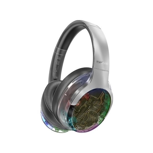 ⁦بروميت TransTune سماعات رأس لاسلكية متطورة مع تقنية إلغاء الضوضاء وإضاءة RGB ووقت تشغيل 40 ساعة⁩ - الصورة ⁦2⁩