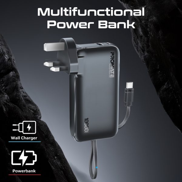 ⁦بروميت PowerPack-10C بطارية متنقلة باور بنك بسعة 10000 ميلي أمبير⁩ - الصورة ⁦2⁩