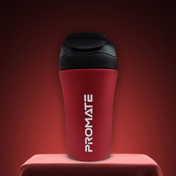 ⁦بروميت Mug كوب حراري بغطاء بنقرة واحدة، ستانلس ستيل مع عزل عالي، مانع للتسرب وقاعدة سيليكون مضادة للانزلاق⁩ - الصورة ⁦2⁩