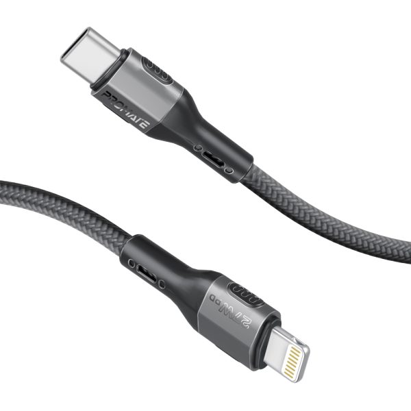 بروميت FletchLink-Ci كابل USB-C إلى لايتنينغ بقوة 27 واط، متين وموثوق لشحن سريع وأداء ممتاز لأجهزة Apple