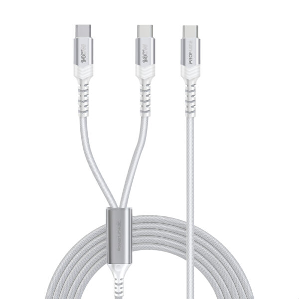 ⁦بروميت PowerLink-3C – كابل USB-C إلى USB-C مزدوج مضفر بقوة شحن 140 واط⁩ - الصورة ⁦6⁩