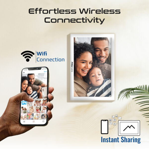 ⁦بروميت Memoria-10 إطار صور رقمي 10.1 بوصة بشاشة لمس، Wi-Fi، ذاكرة 16GB، يدعم الصور والفيديو والموسيقى، نظام أندرويد، USB وTF⁩ - الصورة ⁦16⁩