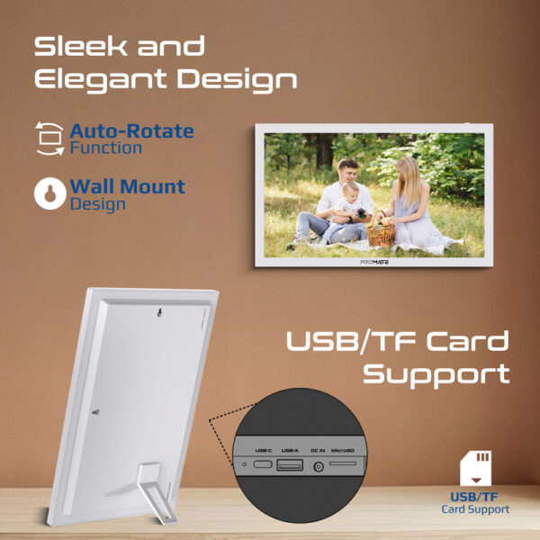⁦بروميت Memoria-15 إطار صور رقمي 15.6 بوصة بشاشة لمس، ذاكرة 32GB، Wi-Fi، نظام أندرويد، دعم USB/TF، صوت ومحتوى عالي الدقة⁩ - الصورة ⁦18⁩