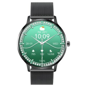 بروميت xWatch-US13 ساعة ذكية بشاشة AMOLED 1.32 بوصة، مكالمات بلوتوث، أكثر من 100 وضع رياضي، مقاومة للماء IP68، بطارية حتى 5 أيام