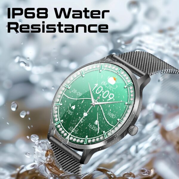 ⁦بروميت xWatch-US13 ساعة ذكية بشاشة AMOLED 1.32 بوصة، مكالمات بلوتوث، أكثر من 100 وضع رياضي، مقاومة للماء IP68، بطارية حتى 5 أيام⁩ - الصورة ⁦15⁩