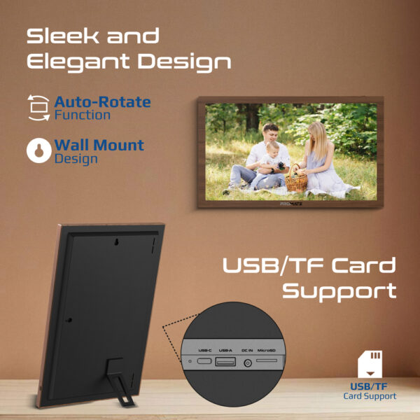 ⁦بروميت Memoria-15 إطار صور رقمي 15.6 بوصة بشاشة لمس، ذاكرة 32GB، Wi-Fi، نظام أندرويد، دعم USB/TF، صوت ومحتوى عالي الدقة⁩ - الصورة ⁦21⁩