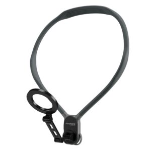 بروميت MagView حامل هاتف مغناطيسي بتقنية MagSafe، دوران 360°، مغناطيسات N52، مزود بحزام وحبل لتصوير Vlog وPOV بدون استخدام اليدين