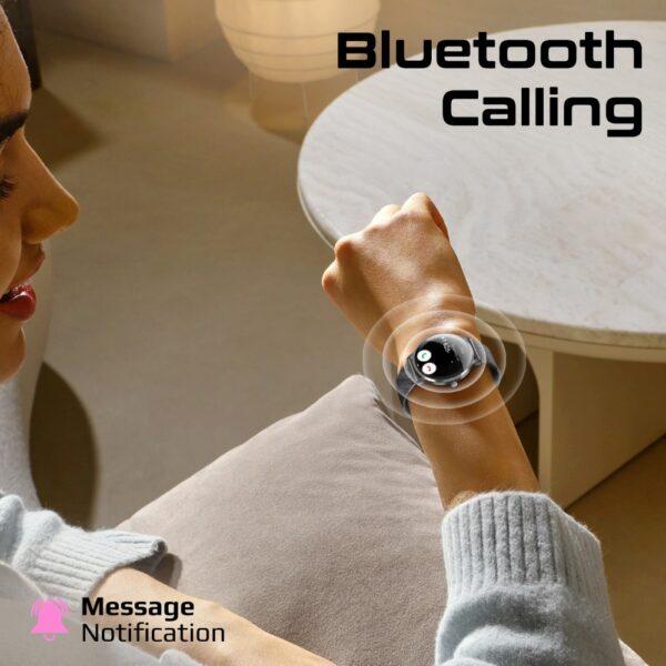 ⁦بروميت xWatch-US13 ساعة ذكية بشاشة AMOLED 1.32 بوصة، مكالمات بلوتوث، أكثر من 100 وضع رياضي، مقاومة للماء IP68، بطارية حتى 5 أيام⁩ - الصورة ⁦9⁩