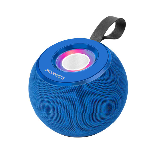 ⁦بروميت Juggler مكبر صوت 5 واط بدقة عالية، عرض ضوئي 360°، تشغيل حتى 4 ساعات، USB وفتحة بطاقة TF⁩ - الصورة ⁦7⁩