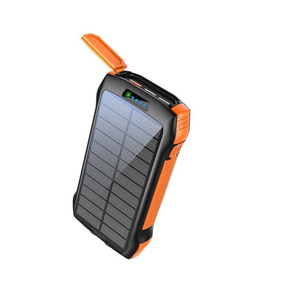 بروميت SolarTank-20PDQi بطارية متنقلة شمسية 20000mAh مع شحن لاسلكي وLED ومقاومة للماء