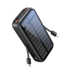 بروميت SolarTank-20PDCi بطارية متنقلة شمسية بسعة 20000mAh مع شحن سريع و5 منافذ
